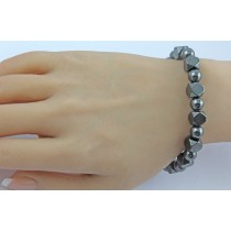 Hämatit Armband schwarzer Natur Edelstein flexibel