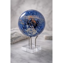 Sodalith Kugel 73mm azurblau weißer Edelstein 2760ct