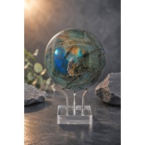 Labradorit Kugel 74mm olivgrüner Edelstein 3060ct