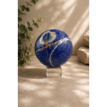 Sodalith Kugel 15,62cm azurblau weißer Edelstein 22510ct