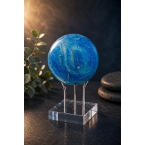 Larimar Kugel 52mm himmelblau weißer Edelstein 925ct