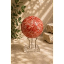 Sonnenstein Kugel 67mm orange rotbrauner Edelstein 2170ct