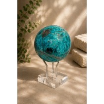Apatit Kugel 70mm türkisblau grüner Edelstein 2840ct