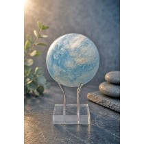 Jade Kugel 61mm himmelblau weisser Eisjade Edelstein 1680ct