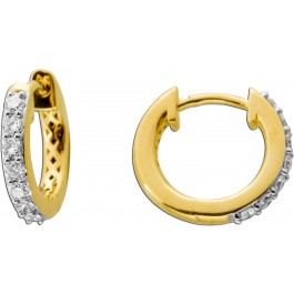 Diamant Creolen 0.50ct Gold 585 14K Lab Grown Diamanten IGI Zertifikat