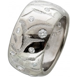 Massiver Brillant Ring Weissgold 750 TW/IF-Vvs 0,64 Carat Lapponia Look feinste Manufactur Handarbeit Görg Zertifikat