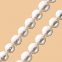 Perlenkette Südseeperlen grosse weisse rose Perlen Südseezuchtperlen 9,2-11,9mm