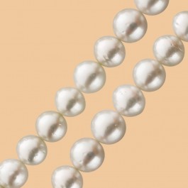 Perlenkette grosse weiss rose Perlen Südseeperlen Südseezuchtperlen 9-11,9mm