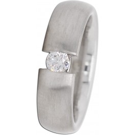 Solitär Ring Weißgold 585 14 Karat 1 Diamant Brillantschliff 0,20ct W/SI Verlobungsring Trauring