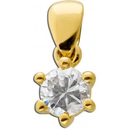 Solitärranhänger Gelbgold 585 1Brillant ca.0,35-0,38ct  TW/Lupenrein 