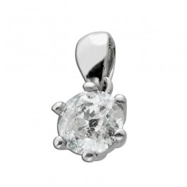 Diamantanhänger Weißgold 585 Brillant Solitär 1.01ct. TW P3 Zertifikat