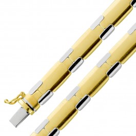  Armband Gold Weißgold 585 14 Karat Bicolor