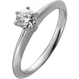 Tiffany&Co Ring Platin 950 Solitär Brillant 0.34ct 