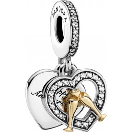 Pandora SALE Charm Anhänger 799322C01 Two Tone Happy Anniversary 14kt Gold Sterling Silber 925