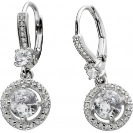 Ohrhänger 925 Silber 56 Brillant Synthesen 3,00ct. Tiffany Christine 