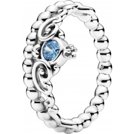 Pandora Disney Ring 199191C01 Cinderella Blue Tiara Silber 925 light blue cubic zirconia 17-19mm