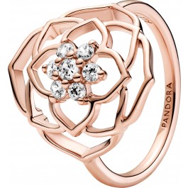 Pandora SALE Timeless Ring 189412C01 Rose Petals Rose Metall Klare Zirkonia