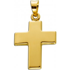 Kreuz  Anhänger Gelbgold 333 8 Karat Taufe