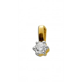 Diamant Anhänger Gelbgold 585 14 Karat Solitär Brillant 0.05ct