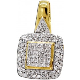 Diamant Anhänger Gelbgold 585 14 Karat Diamanten 0.25ct 
