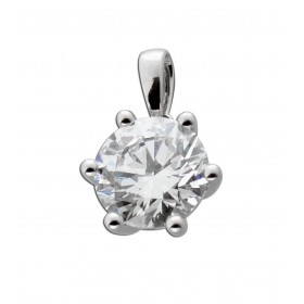 Solitär Anhänger 2,00ct Weißgold 585 14K Lab Grown Diamond  Brillant IGI Zertifikat