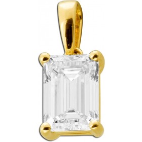 Diamant Anhänger Gold 585 14K Lab Grown Diamant 1.5ct IGI Zertifikat