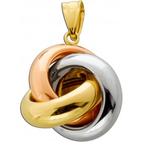 Trinity Knoten Anhänger Gold Weißgold Rosegold 585 14K