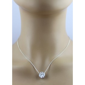 Solitär Anhänger 5ct Weißgold 585 14K Lab Grown Diamant IGI Zertifikat