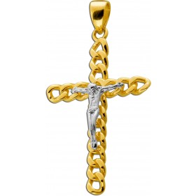 Kreuz Anhänger Gold 333 8 Karat Jesus Cuban Cross