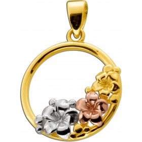 Trinity Rosen Anhänger Gold 333 Weissgold Rosegold 8K