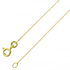 Ankerkette 0,5mm Gelbgold 333 8 Karat massiv poliert 