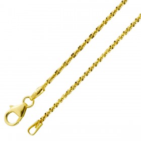 Criss Cross Kette 1,4mm Gelbgold 333 8 Karat massiv poliert