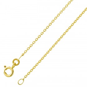Erbskette 1mm Gelbgold 333 8 Karat massiv poliert 