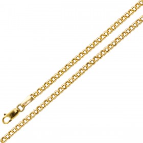 Erbskette 2,8mm Gelbgold 375 9 Karat halbmassiv poliert