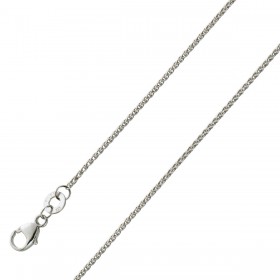 Platin 950 Zopfkette 1,05mm massiv 