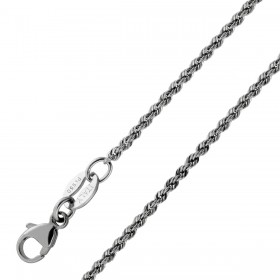 Platin 950 Kordelkette 1,4mm massiv Dookie Rope 