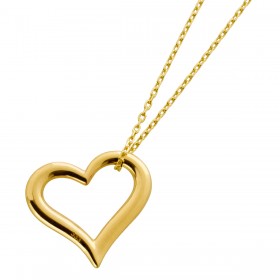 Herzanhänger Kette Gelbgold 333 8 Karat swinging Heart