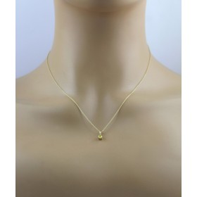 Brillantkette Anhänger Gold 585 14K gelber Natur Diamant 0.25ct