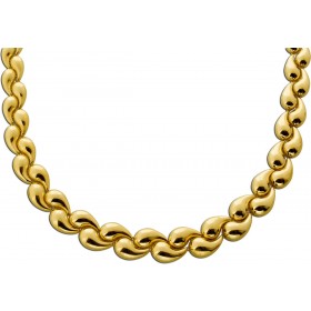 Tropfen Kette Gold 585 14 Karat halbmassiv
