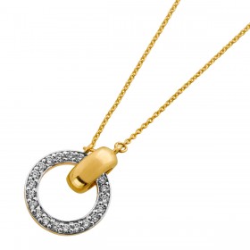 Diamantkette Gold 585 14K Natur Diamanten 0.30ct