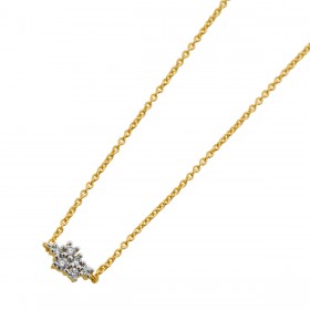 Brillantkette Gold 333 8K Natur Diamanten 0.07ct