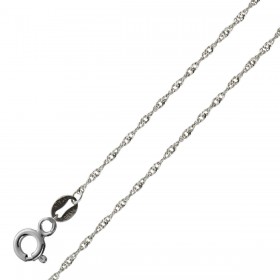 Platinkette Singapurkette 40 42 45 cm  1mm  Platin 950
