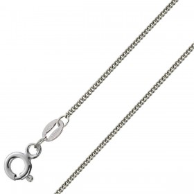 Platinkette Panzerkette  0.8mm 40 42 45cm Cuban Link Chain Platin 950