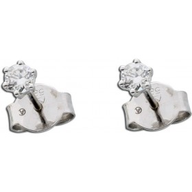 Brillant Ohrstecker Weißgold 585 14 Karat 0,15ct TW/IF Lupenrein
