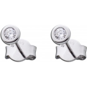 Solitär Ohrstecker Weißgold 585 14 Karat Brillanten 0.20ct Lupenrein