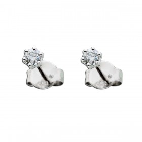 Brillant Ohrstecker Weißgold 585 14 Karat 0,25ct TW/IF