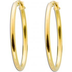 Goldcreolen Hoops 30mm Gelbgold 333 8 Karat UNO A ERRE 