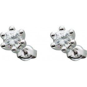 Platin 950 Solitär Ohrstecker Natur Diamanten 1.0ct