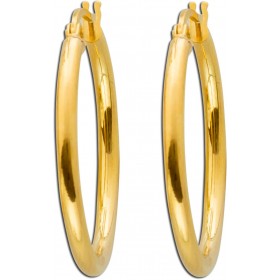 Damen Creolen Hoops 25mm Gelbgold 375 9 Karat 