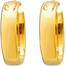 Creolen 23mm Gelbgold 375 9 Karat Klapp Scharnier 